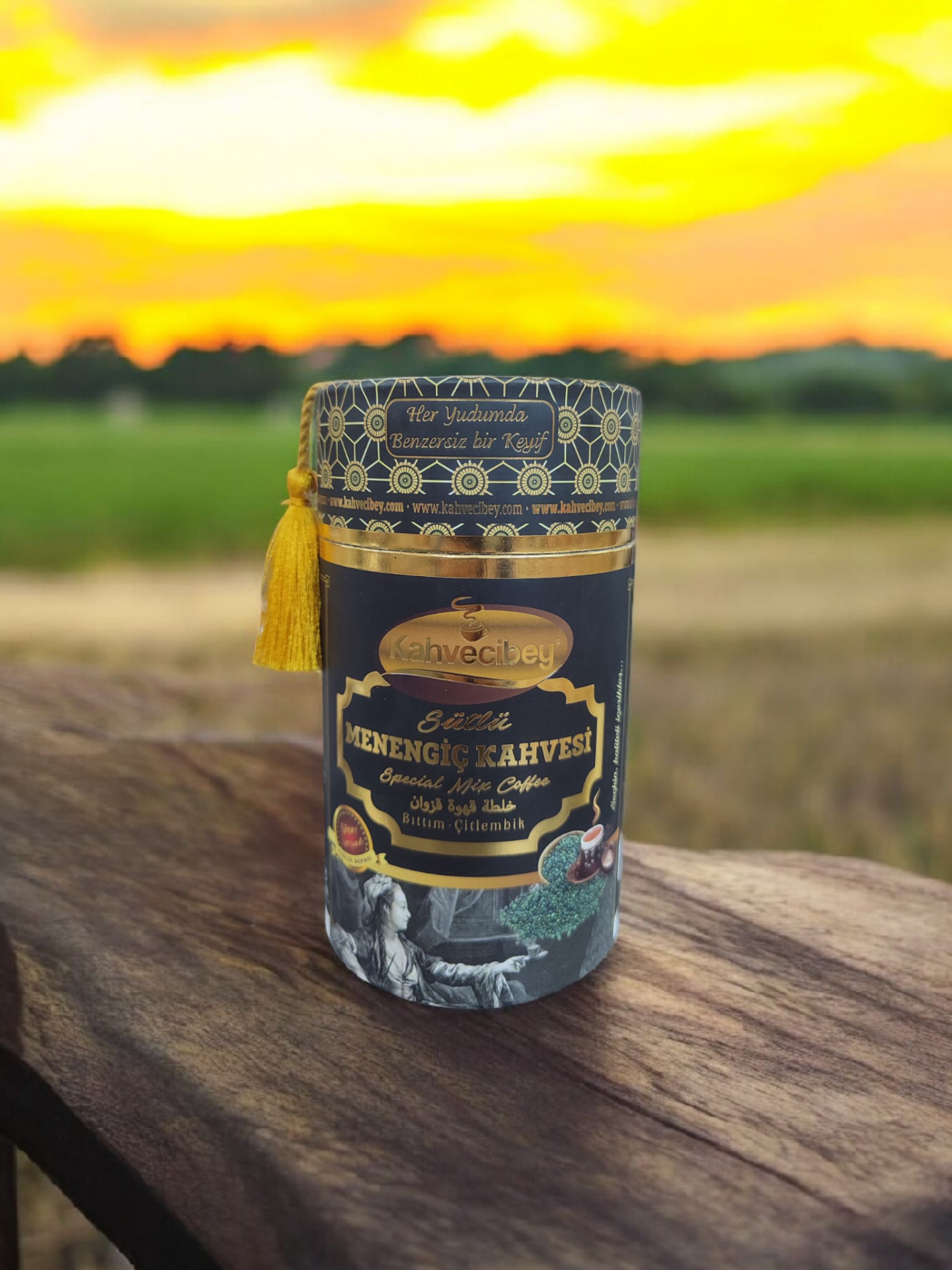 Hediyelik silindir sütlü menengiç kahvesi